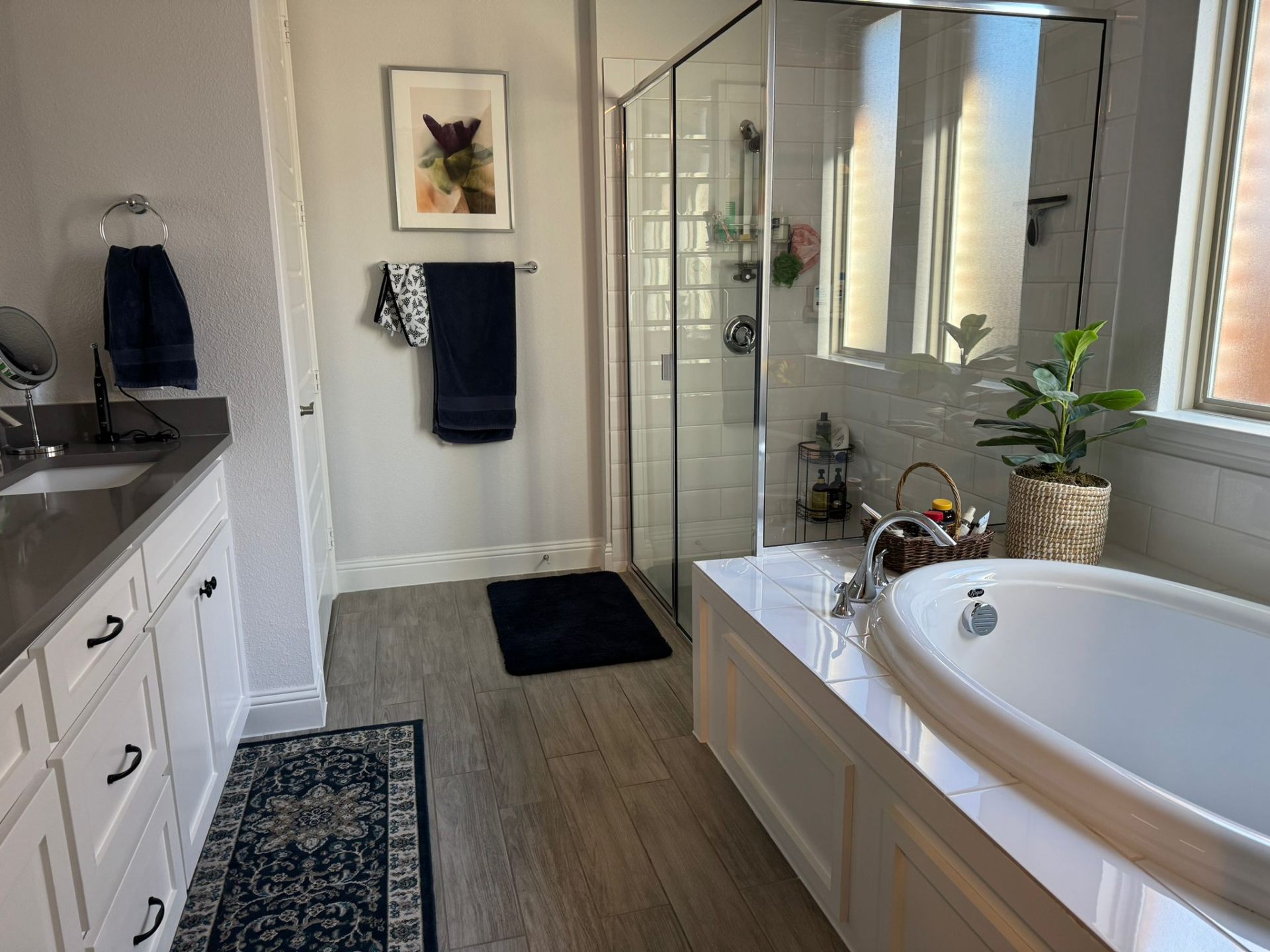 Clean bathroom in Plano home